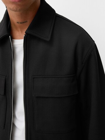 Veste mi-saison Bershka en noir