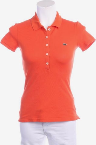 LACOSTE Top & Shirt in XS in Orange: front