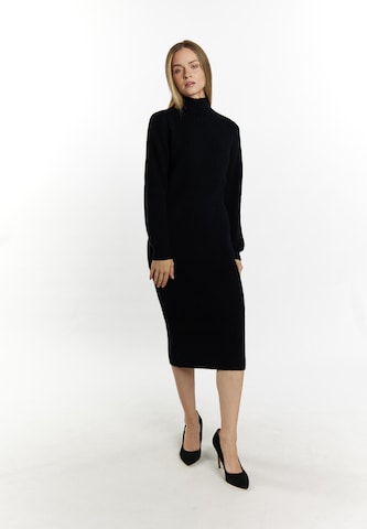 DreiMaster Klassik Knitted dress in Black: front