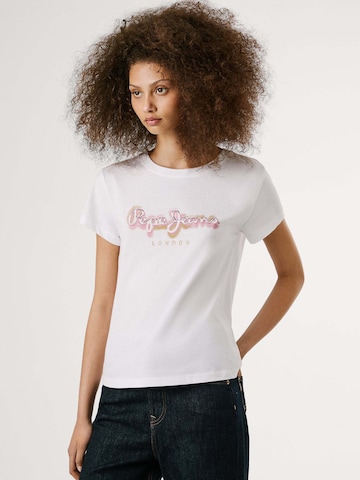 T-shirt 'BECKY' Pepe Jeans en blanc