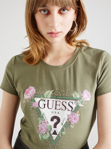 GUESS - Camiseta en verde