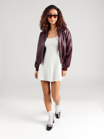 HOLLISTER Gebreide jurk in Wit