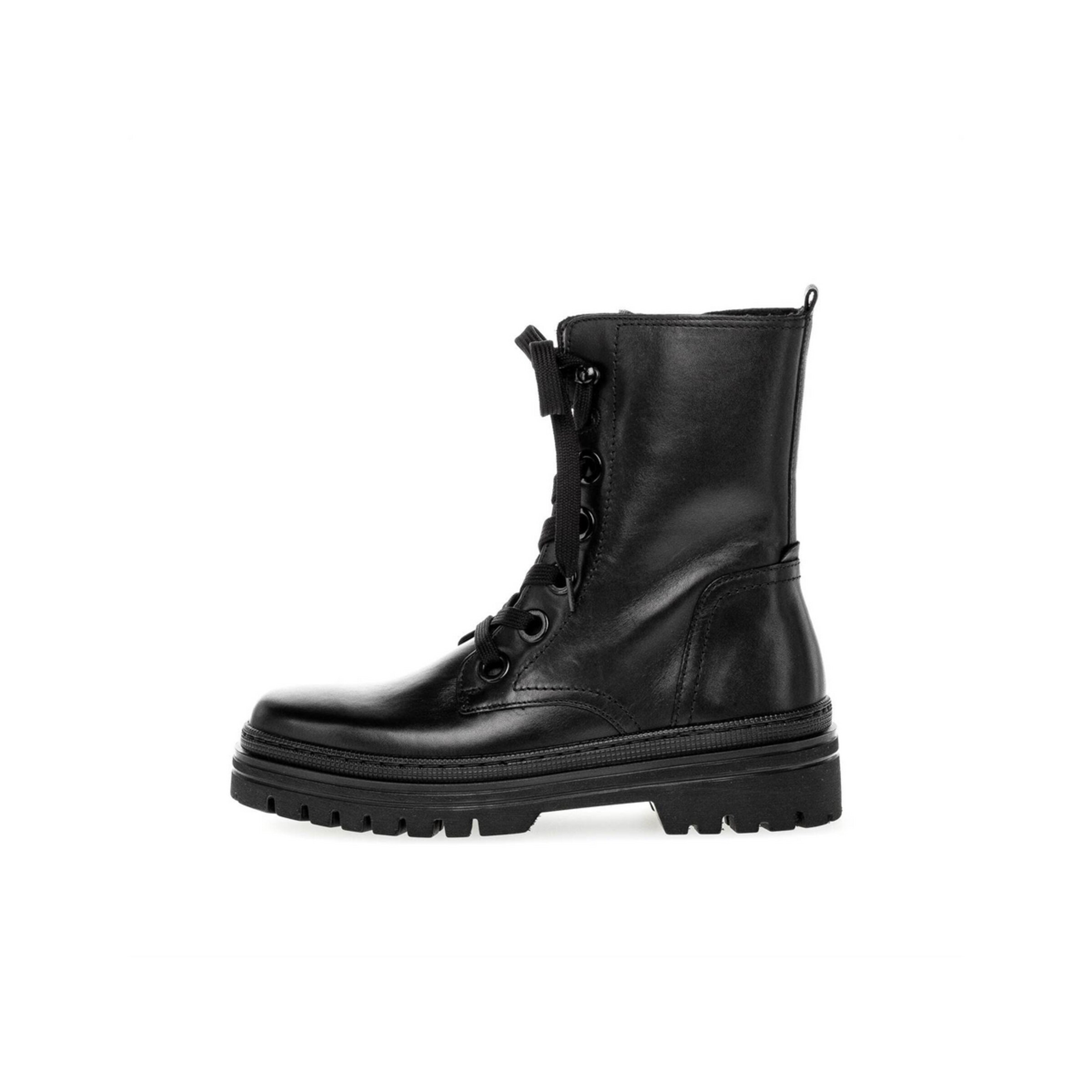 GABOR Lace-Up Ankle Boots in Black