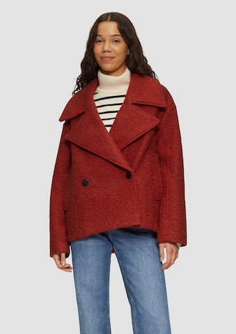 Manteau mi-saison QS en rouge : devant