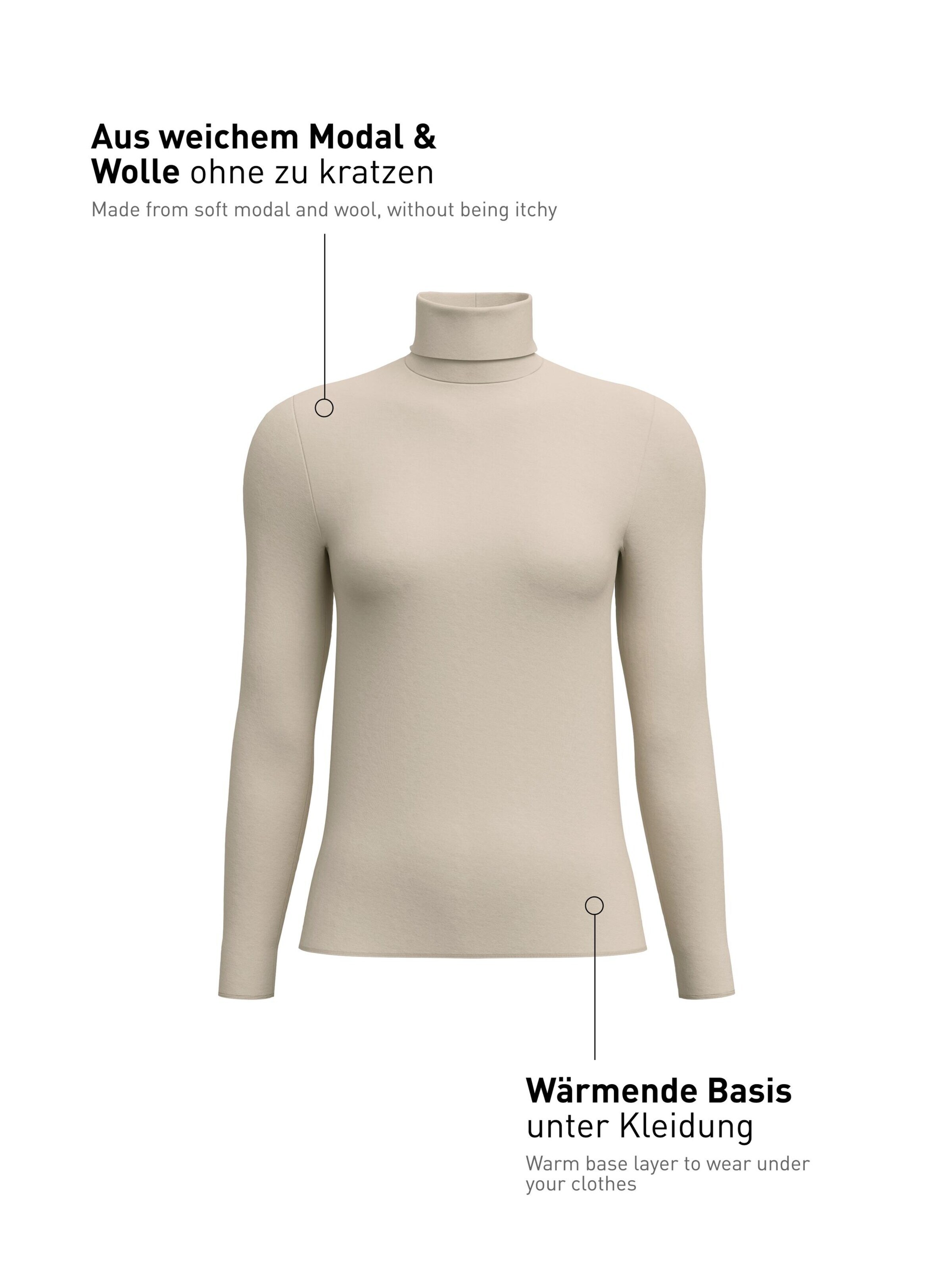 CALIDA Unterhemd 'Second Skin'‌‌‌‌‌‌‌ in Beige