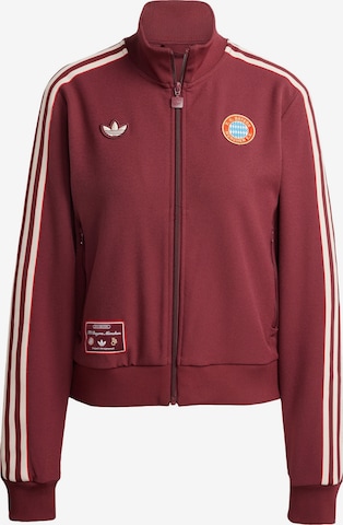 Veste de sport 'FC Bayern Terrace Icons' ADIDAS ORIGINALS en rouge : devant