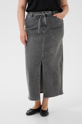 KAFFE CURVE Rok 'Ally' in Grijs