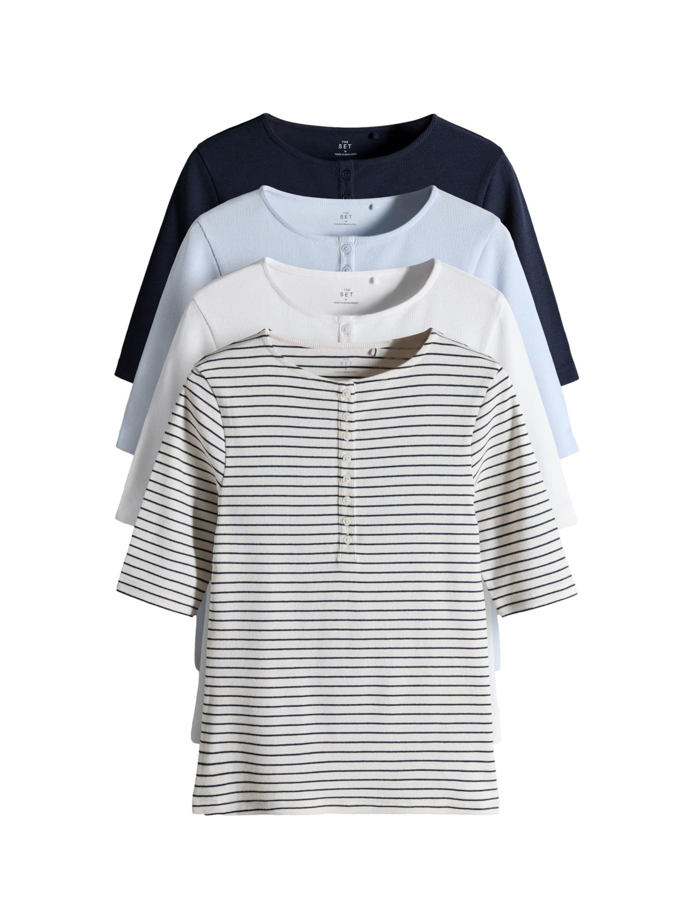 The Set T-Shirt in Blau: Vorderseite