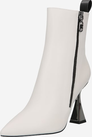 Karl Lagerfeld Ankle Boots 'DEBUT' in White: front