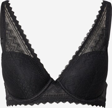 ESPRIT Triangle Bra in Black: front