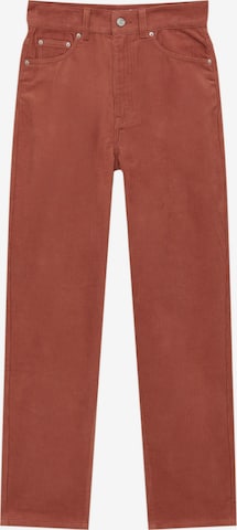Pull&Bear Regular Housut värissä punainen: etupuoli