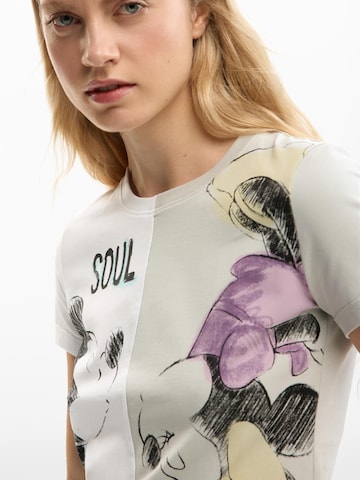 Desigual Särk 'Mickey and Minnie Mouse™ kiss', värv valge