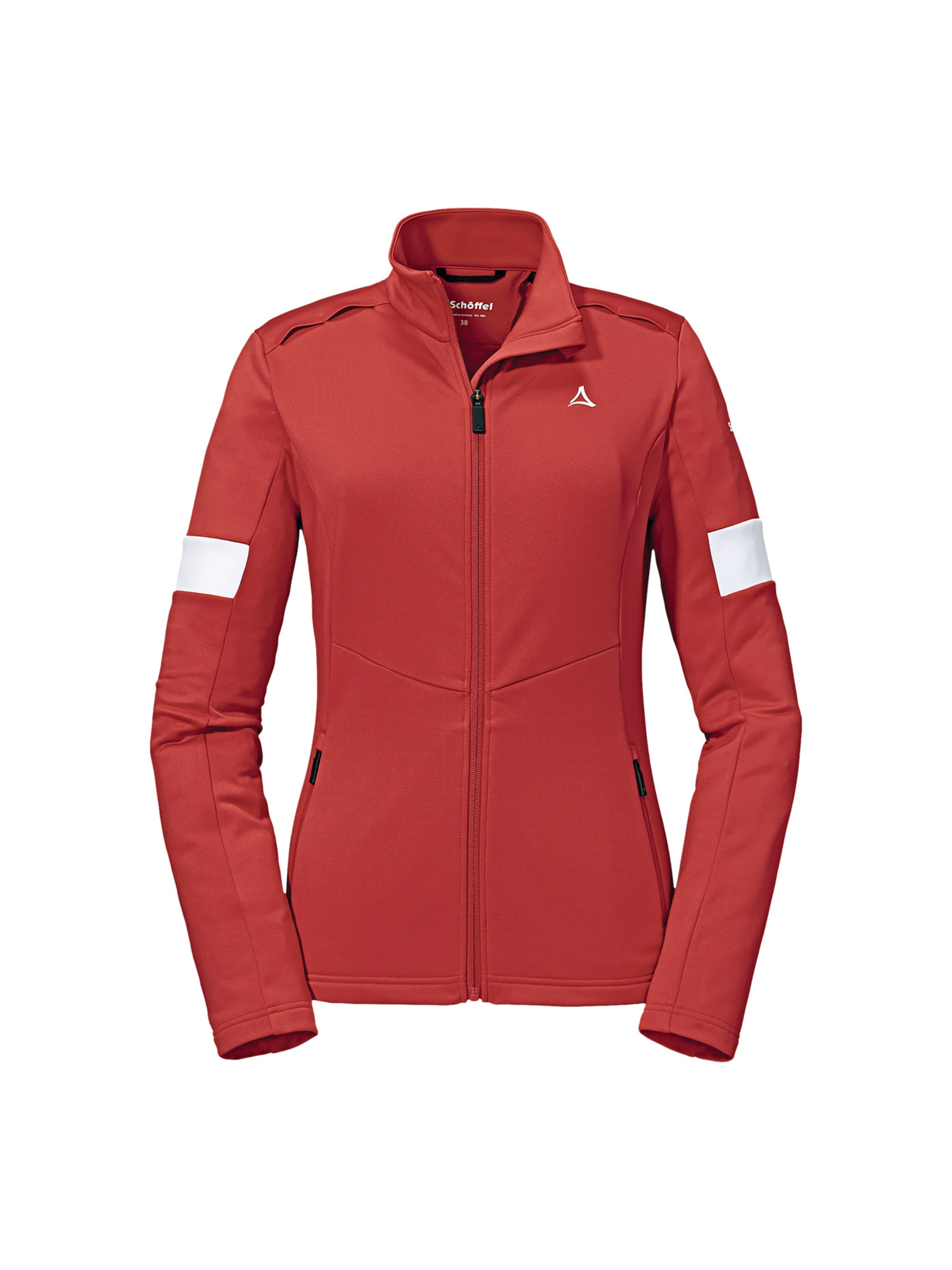 Giacca di pile funzionale 'Grassen' di Schöffel in rosso: frontale