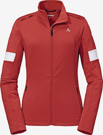 Giacca di pile funzionale 'Grassen' di Schöffel in rosso: frontale