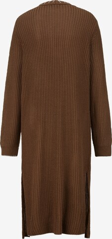 MIAMODA Knit Cardigan in Brown