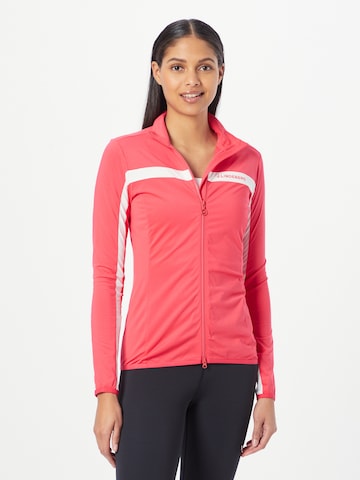 J.Lindeberg Sports sweat jacket 'Janice' in Pink: front