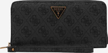 GUESS Wallet 'Alexie' in Black: front