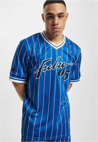 FUBU - Camisa em azul: frente