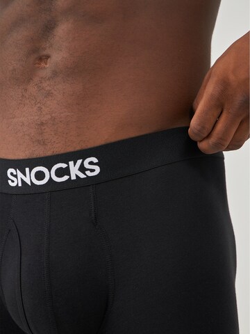 SNOCKS Boxershorts in Schwarz