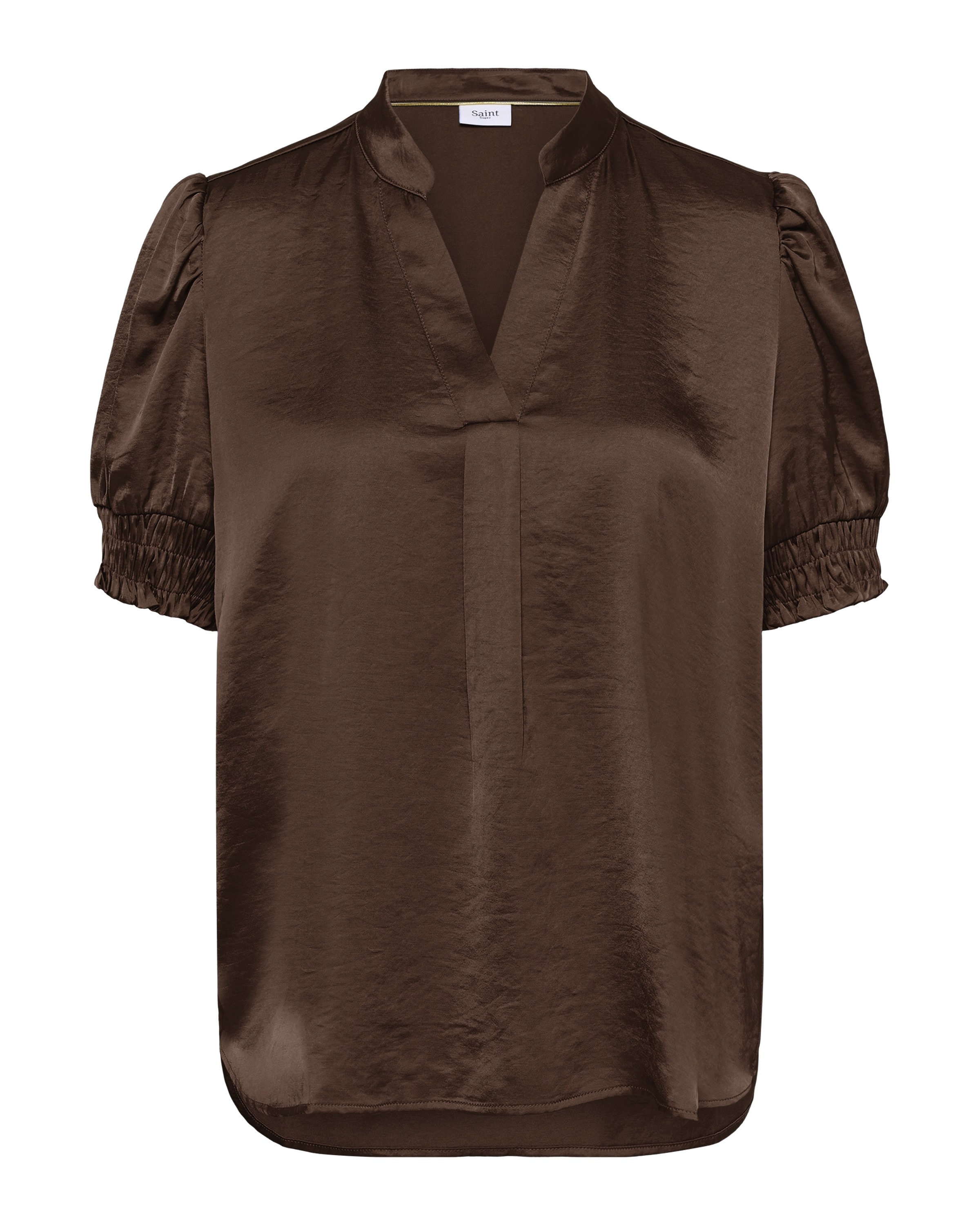 SAINT TROPEZ Bluse 'Panan' in Braun: Vorderseite