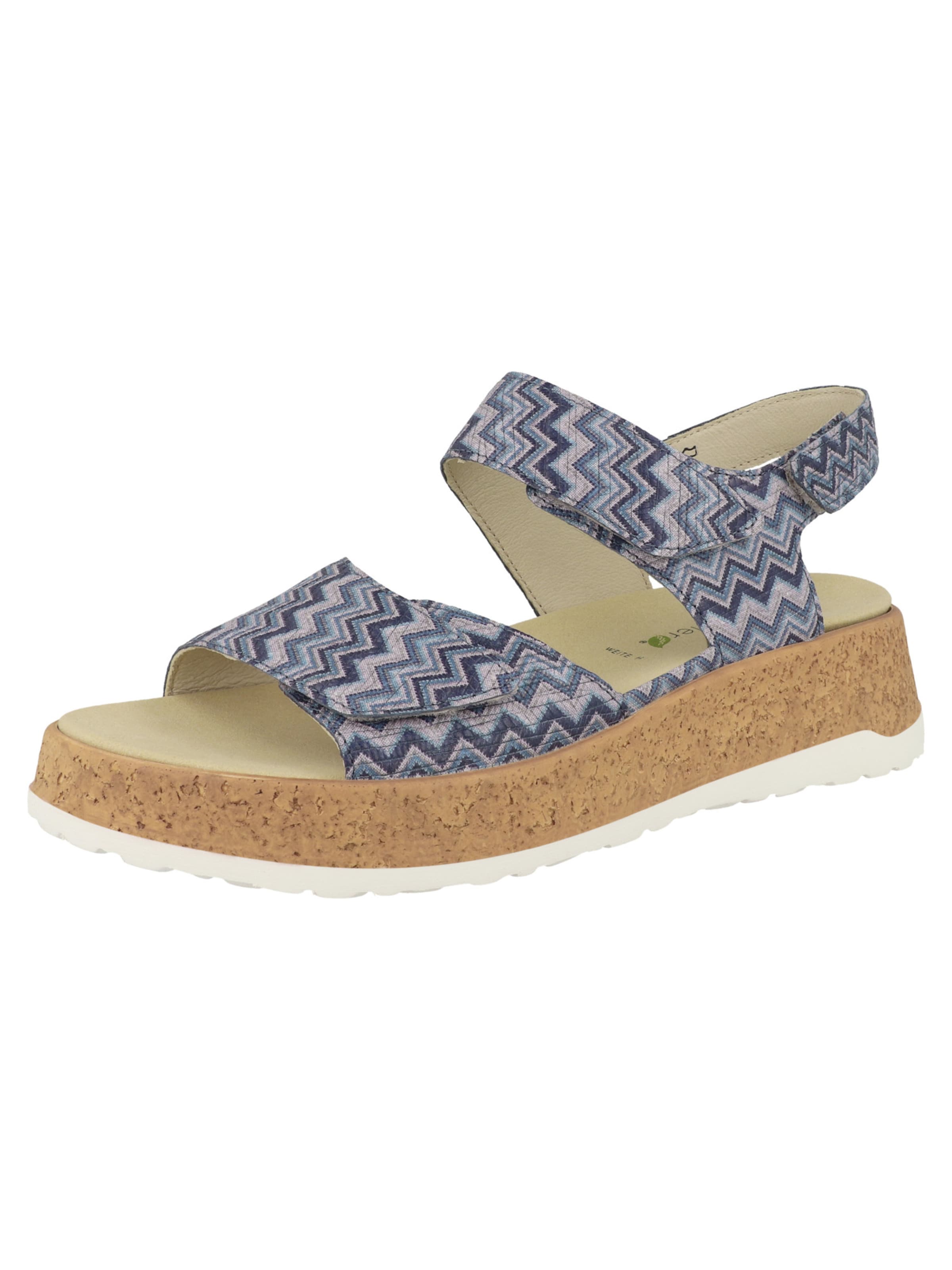 WALDLÄUFER - Sandálias com tiras 'H-Libby' em azul: frente