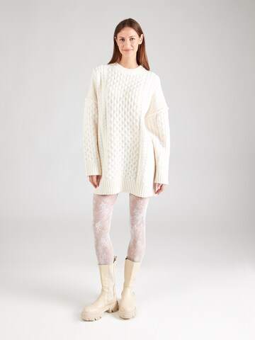 TOPSHOP Трикотажное платье в Бежевый: спереди