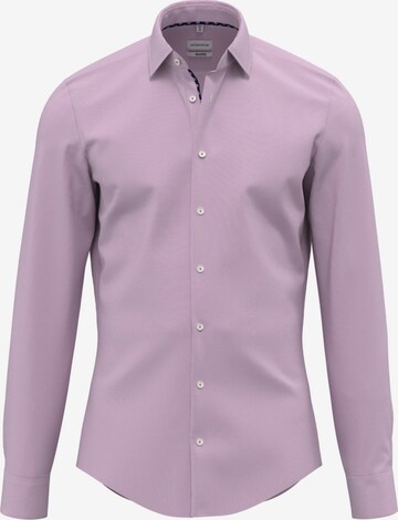 SEIDENSTICKER Slim fit Business Shirt 'Patch3' in Pink: front