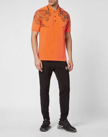 Plein Sport Poloshirt 'Tiger' in Orange
