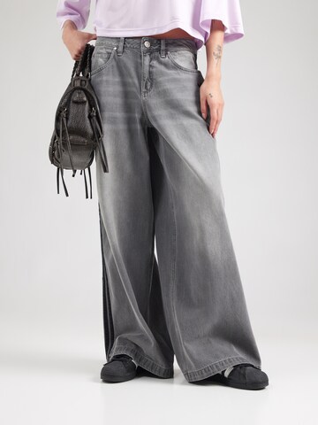 ADIDAS ORIGINALS Wide leg Jeans in Grey: front