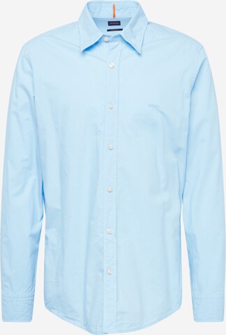 BOSS Regular fit Skjorta 'Relegant' i blå: framsida