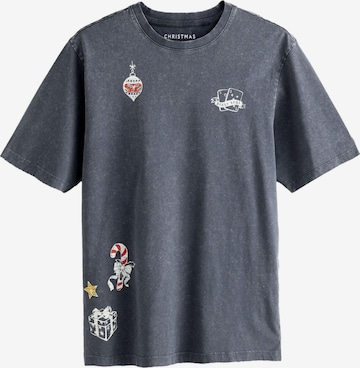 T-Shirt 'Weihnachten' Next en gris : devant