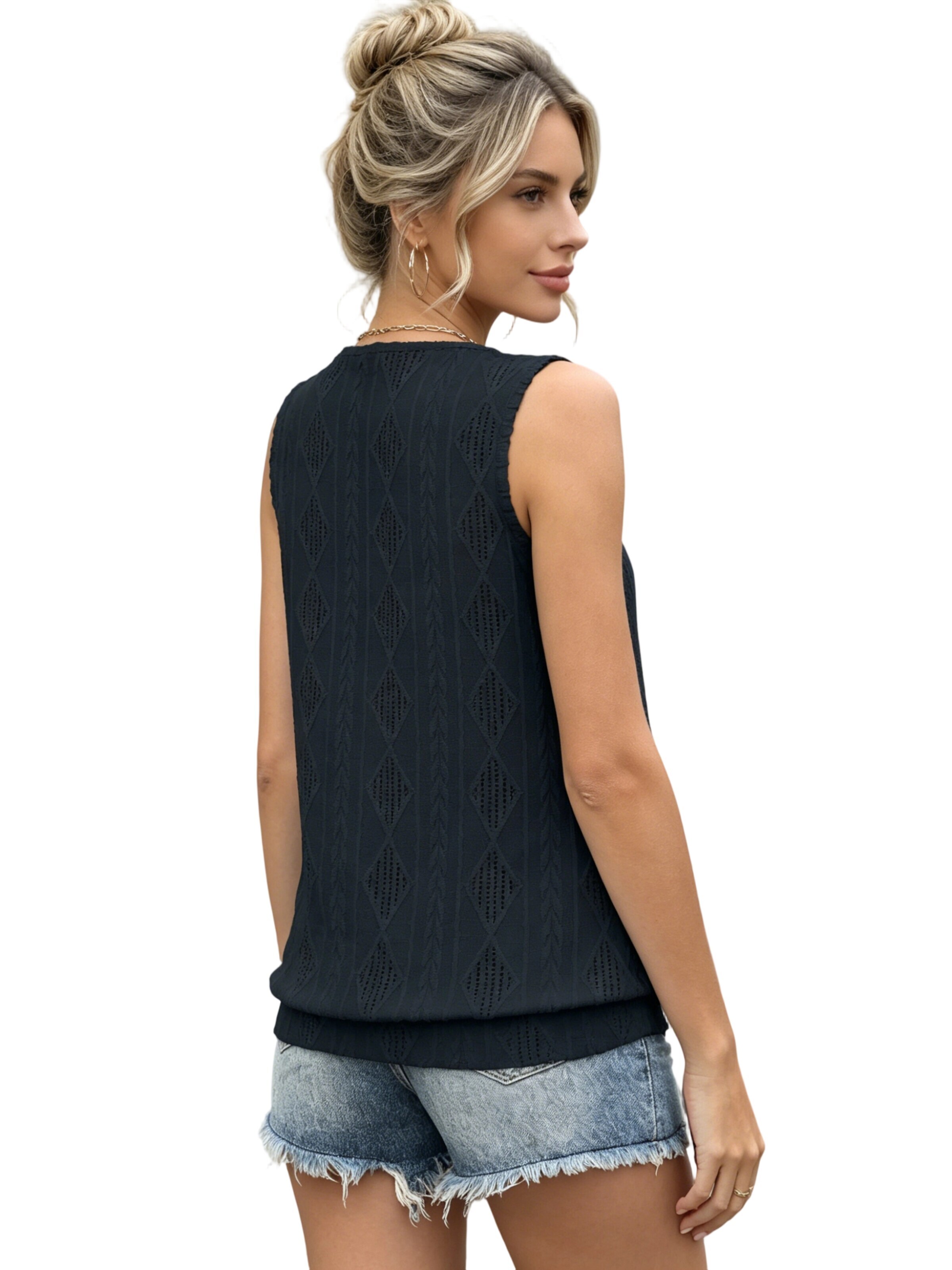 Yesfashion Koszulka w kolorze czarny