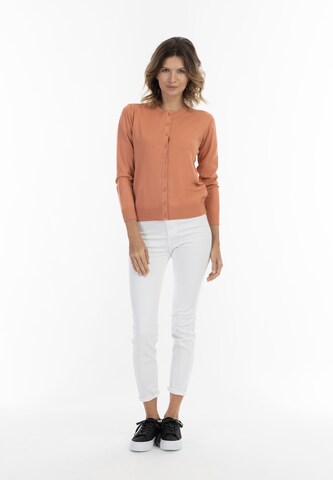 usha BLUE LABEL Knit Cardigan in Orange