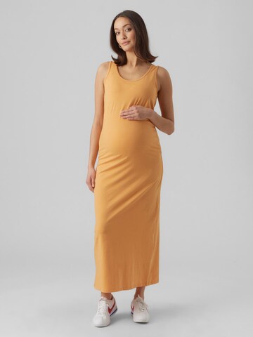 MAMALICIOUS Kleid 'Mia' in Orange