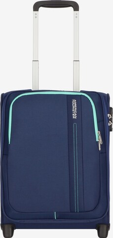 American Tourister Trolley in Blauw: voorkant