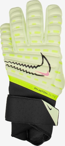NIKE Athletic Gloves in Yellow: front