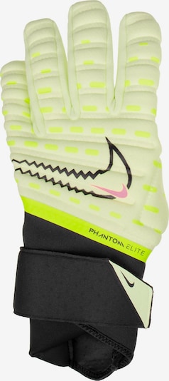 NIKE Athletic Gloves in Cream / Lemon / Black, Item view