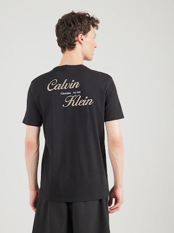 Regular T-Shirt '30s' Calvin Klein Jeans en noir : devant