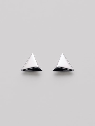 Boucles d'oreilles 'PYRAMID' REYTEL en argent