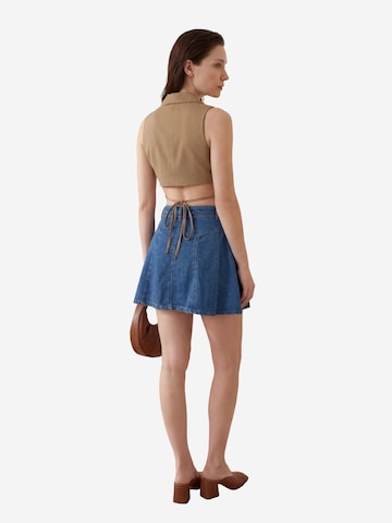 My fashion - Colete de fato em castanho