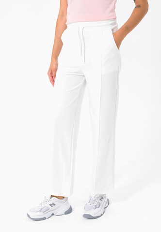 Regular Pantalon à plis Felix Hardy en blanc : devant