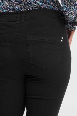 Fransa Slimfit Broek 'Zalin Pa 4' in Zwart