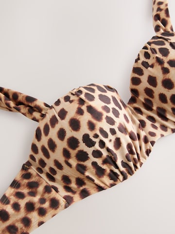 Next Bandeau Góra bikini w kolorze beżowy