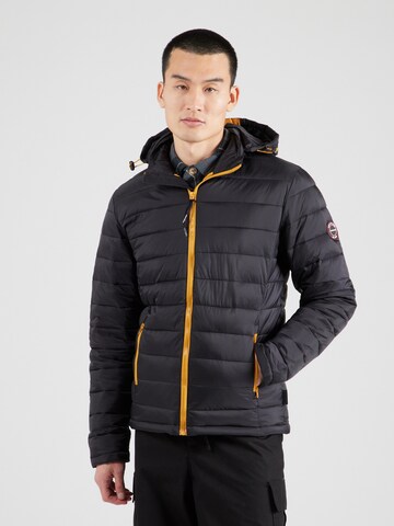 INDICODE JEANS Between-Season Jacket 'Lascelles' in Black: front
