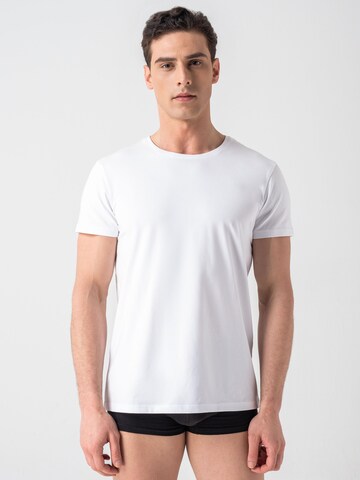Burnell & Son Undershirt 'Rundhals Kurzarm Unterhemden' in White