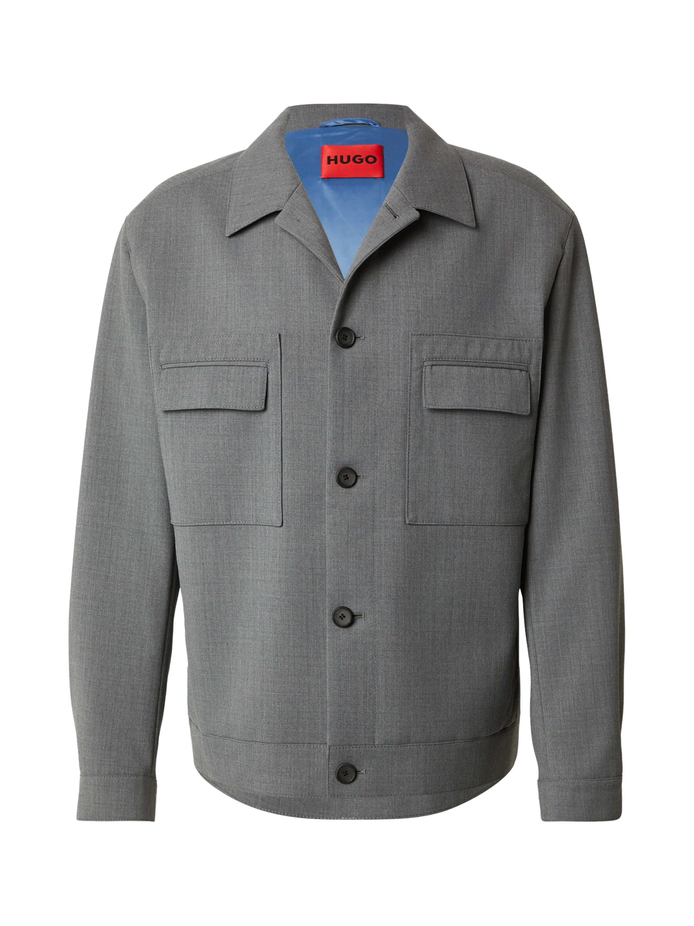 HUGO Φθινοπωρινό και ανοιξιάτικο μπουφάν 'Juliano' σε γκρι: μπροστά