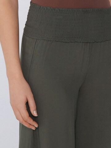 Tezenis Wide Leg Hose in Grün