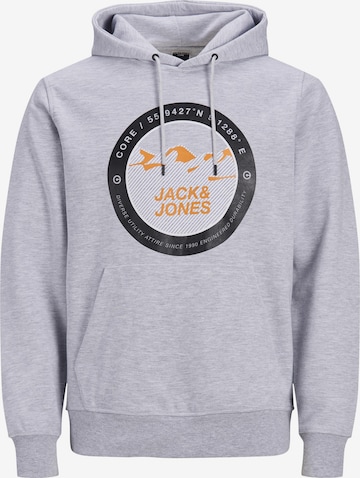 pelēks JACK & JONES Sportisks džemperis 'Bilo': no priekšpuses