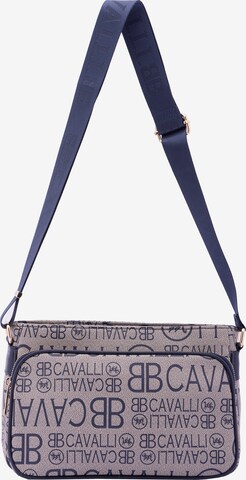 Borsa a tracolla di B. Cavalli in blu: frontale
