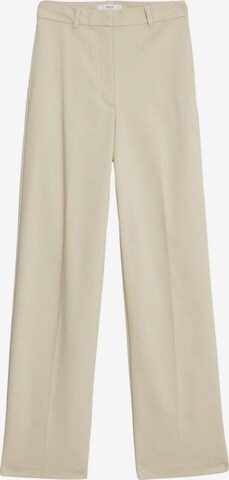 Wide leg Pantaloni con piega frontale di Marks & Spencer in beige